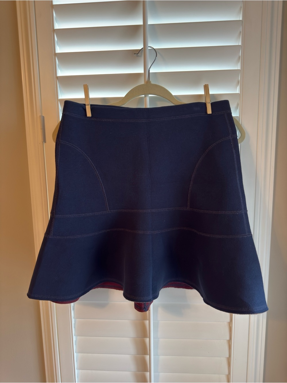 J. Crew Navy Circle Skirt with Flared Hem
